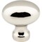 Jeffrey Alexander 1-3/16" Overall Length Polished Nickel Football Bordeaux Cabinet Knob 3990-NI - alternate 2